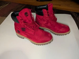 Timberland Herren Rot Camouflage Valentinstag Premium Wanderschuhe A15LB Größe 8 - Bild 1 von 11