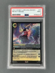 2024 Disney Lorcana En D23 Expo Promo Mickey Mouse Playful Sorcerer #07 PSA 9 - Bild 1 von 2