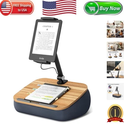 Soporte de almohada Kindle ajustable suave con rotación de 360° - Perfecto para leer Foto 1 de 4