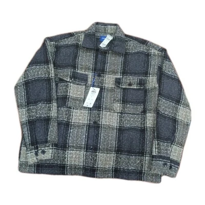 Sobrecamisa chaqueta Jack & Jones Roxbury Boucle para hombre talla mediana gris Foto 1 de 4