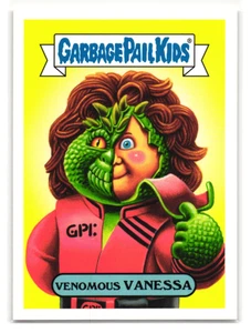 Venomous Vanessa 2018 Garbage Pail Kids V Jane Badler Parody Exact Card Shown - Picture 1 of 2