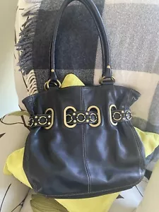 Scarlett Blake Slouchy Hobo Bag Black leather Bronze/Gold Hardware - Picture 1 of 11
