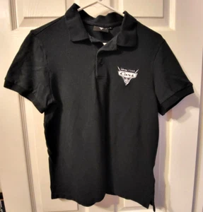 Disney Pixar Cars 3 Jugend schwarz & grau Kurzarm Polo Größe S - Bild 1 von 11