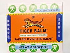 Tiger Balm Pain Relieving Ointment 0.63oz- / White Regular Strength