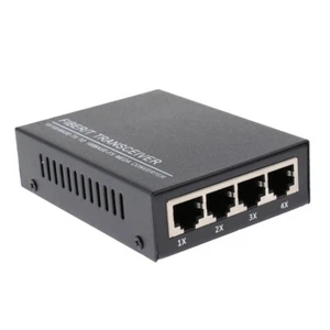 Gigabit Ethernet Medienkonverter, 10 / 100Base T RJ45 bis 100 / S SFP - Bild 1 von 7