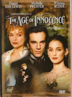 THE AGE OF INNOCENCE (Daniel Day-Lewis, Michelle Pfeiffer, Winona Ryder) ,R2 DVD - Image 1 of 2
