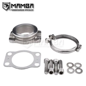 Adaptador de brida de cabezal turbo SS304 AUDI Porsche K26 a banda V Garrett G25 G30 G35 - Imagen 1 de 9