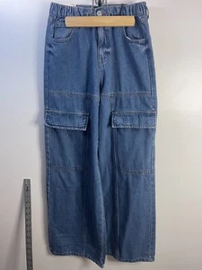 Forever 21 Womens-Juniors Cargo Jean Pants Size 25 (NWT) - Picture 1 of 5