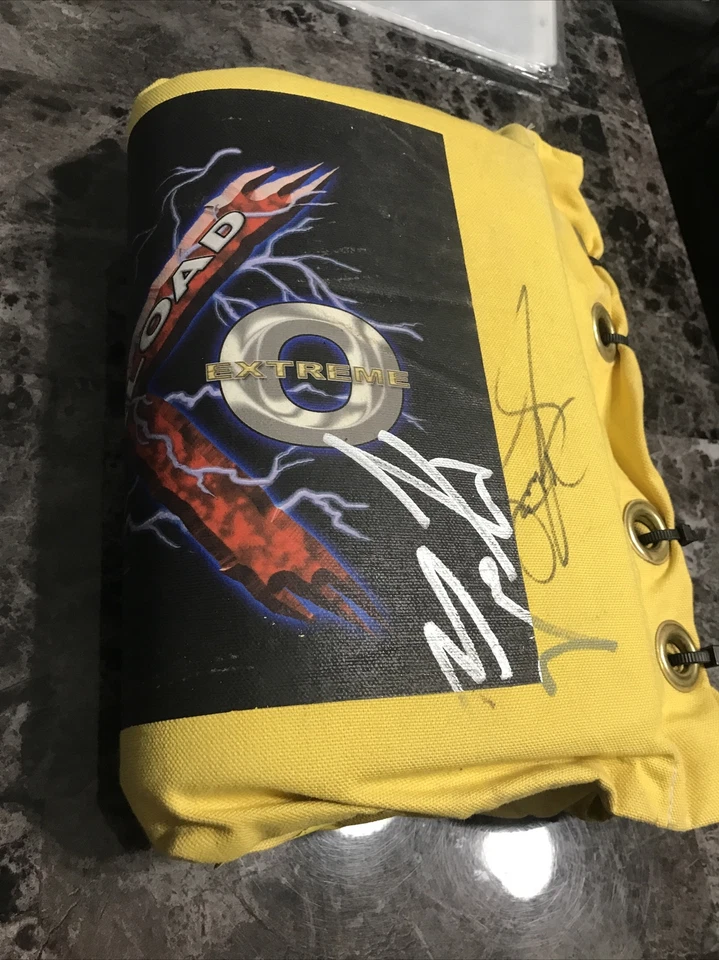 Almohadilla tensor firmada por WXO lucha libre GCW CZW Lucha Wwe AEW Samoa Joe Zandig Nxt X Foto 1 de 4