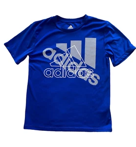 Adidas boys short sleeve royal blue active logo tee in royal blue S(8) - Picture 1 of 2