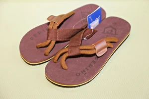 Ferino Comfort Flip Flops Zehentrenner Sandale Gr. 42 Braun. Neu mit Etikett. - Bild 1 von 6