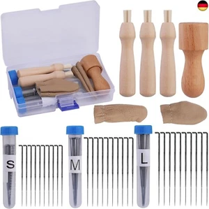 KAMAIKA Nadelfilz-Set, Nadelfilzzubehör mit Filznadeln in 3 Größen, Fi - Bild 1 von 7