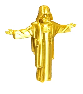 Golden Star Wars Darth Vadar 3D Printed Figurine - Picture 1 of 11