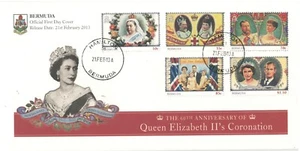 BERMUDA BRITISH COMMONWEALTH FDC COVER QE II CORONATION LOT (BCL 235) - Picture 1 of 1