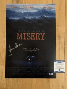 Foto firmada por James Caan 12x18 BAS Beckett certificado de autenticidad miseria autografiada - Imagen 1 de 3