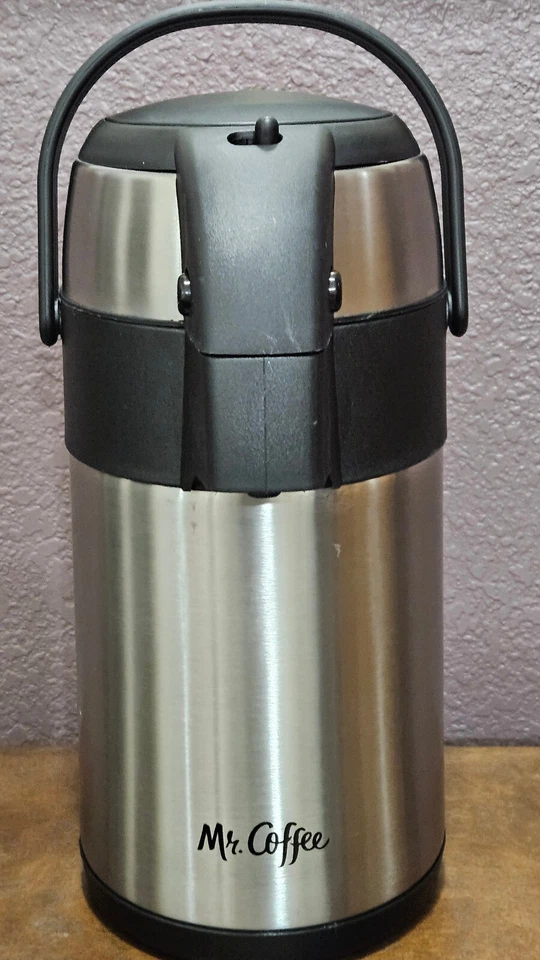 Mr.Coffee Bomba Olla 2.3 cuartos Acero Inoxidable Jarra Termo Dispensador Doble Pared Foto 1 de 4