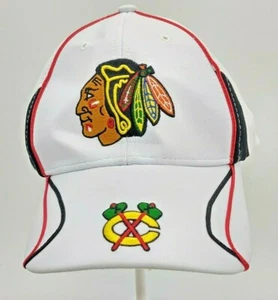 Nuevo con etiquetas ~'47 Marca NHL Chicago Blackhawks Blanco Ajustable Franquicia Sombrero - Imagen 1 de 9