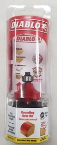 Diablo DR34114 Carbide Rounding Over Router Bit, 1-3/8" x 3/8" - Picture 1 of 1