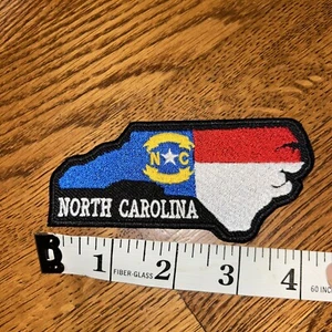 NC North Carolina Motorcycle Biker Patch iron sew on new - Picture 1 of 3