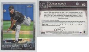 2015 Topps Chrome Prism Refractor Carlos Rodon #90 Rookie RC