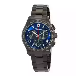 Ferragamo Chronograph Quartz Blue Dial Men's Watch SFDK00518 - Picture 1 of 3