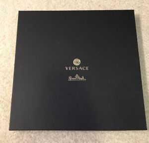 Versace Rosenthal Black Square Cardboard Gift Box Ikarus Medusa - Plate 27 cm