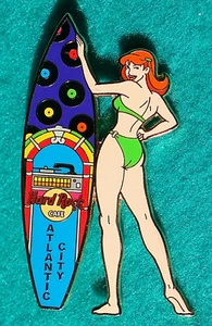 ATLANTIC CITY SUMMER SURFBOARD GIRL SERIES WURLITZER JUKEBOX Hard Rock Cafe PIN - Bild 1 von 1