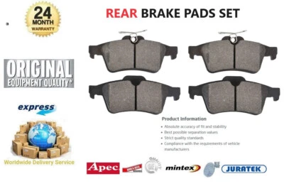 REAR AXLE BRAKE PADS SET for SAAB 9-3 Convertible 1.9 TTiD 2007-2015 - Image 1 of 4