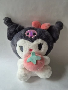 1 x Super Cute KUROMI Plush Soft Toy - Sanrio - SUPER SOFT Brand New Strawberry - Picture 1 of 8