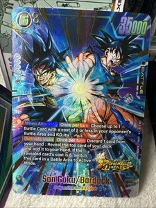 ✨️ Son Goku/Bardock FS09-08 Gold Art Dragon Ball Legends Promo Card - Picture 1 of 5