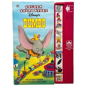 Libro de cuentos vintage 1993 Disney Dumbo Golden Sound funciona con baterías - Imagen 1 de 5