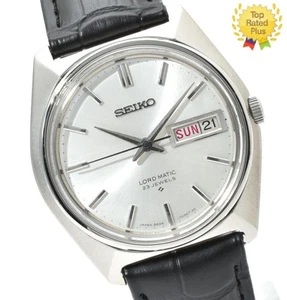 Vintage 1968 *NEAR MINT* SEIKO Lord Matic 5606-7000 Silver AT Men's Watch JAPAN - Picture 1 of 12