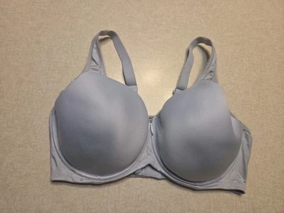 Wacoal Bra 38DD Basic Beauty Forrado Camiseta Sujetador Azul Con Aros 853192 Foto 1 de 4