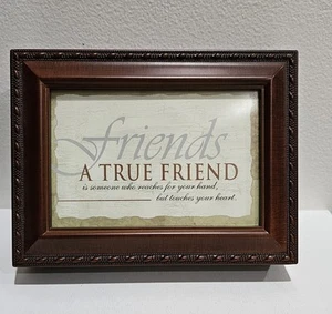 Sankyo Bild/Musical Schmuckkästchen "UNBENUTZT That's What Friends Are For" / A/54 - Bild 1 von 7