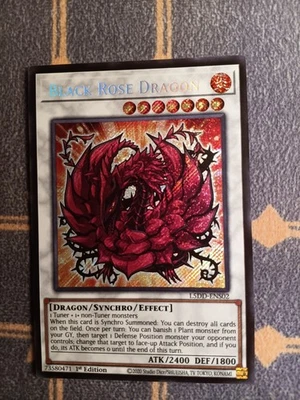 1x Black Rose Dragon L5DD-ENS02 Secret Rare First Edition Near Mint - Image 1 of 2