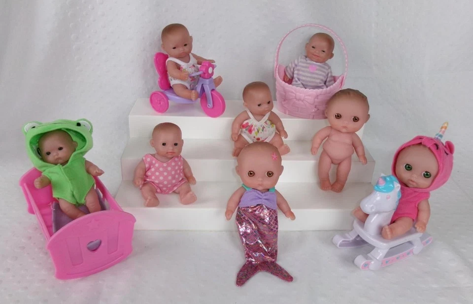 Mini Muñecas Bebé Berenguer Lote 12 Piezas 5 Pequeñas 3 Grandes Lil Cutesies Chubbies Acceso Foto 1 de 1