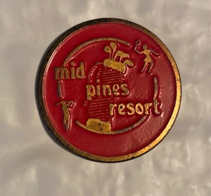 MID PINES RESORT, SOUTHERN PINES, N.C., 1"-coin style Ball Marker. Beauty - Picture 1 of 3