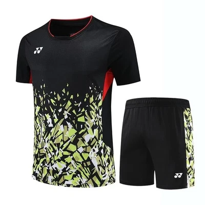 YONEX Men's Table Tennis Badminton T-shirt and Shorts Suit Sports Set 25-09084 - Image 1 of 4