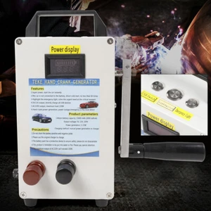 150W Portable Manual Hand Crank Dynamo Generator Emergency Survival Power Energy - Picture 1 of 18