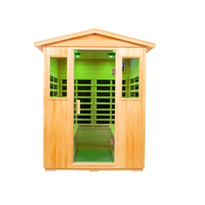 Far Infrared Sauna Outdoor Saunas for 4 Persons Basswood Home Therapy 2050W - Image 1 of 4