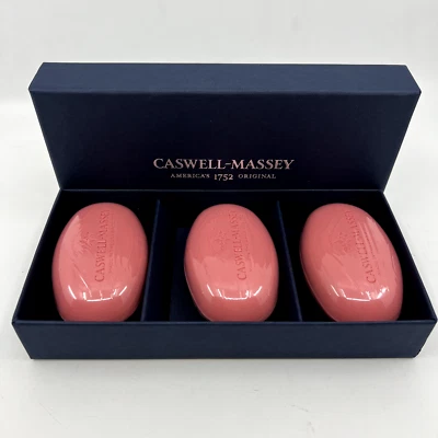 Caswell-Massey Honeysuckle Soap Set of 3 Cakes 3.25 oz Bars Gift Box USA - Image 1 of 2