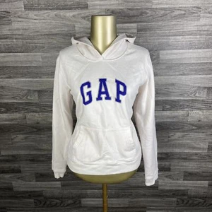 GAP Bordado Elastizado Pullover Off-White Sudadera con Capucha Para Mujer Talla Mediana - Imagen 1 de 11