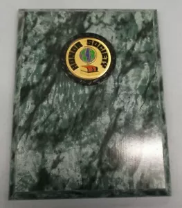 ehrengesellschaft trophäe auszeichnung 7 x 9 Smaragd Finish Plakette - Bild 1 von 2