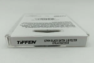 New Tiffen 67mm Black Satin 1/8 Diffusion Filter MFR #67BLACKSATIN18 - Picture 1 of 10
