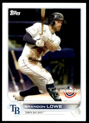 2022 Topps Opening Day Brandon Lowe Tampa Bay Rays #12 - Image 1 of 2