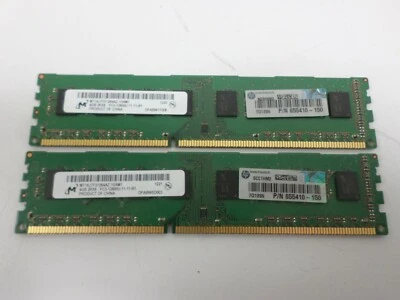 Samsung 8GB 2x4GB MT16JTF51264AZ-1G6M1 PC3-12800U 11-11-B1 1600Mhz DDR3 Tested - Image 1 of 4