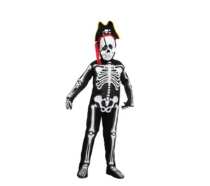 Carino costume scheletro pirata creazioni spettrali scheletro spaventoso 3D, bambino S - Foto 1 di 5