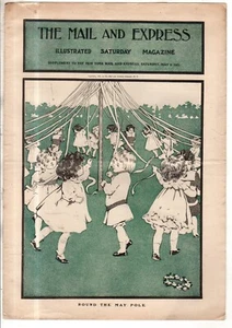 1903 Sera Posta Supplemento Maggio 2 - Palo Danza ; Teddy Roosevelt IN - Picture 1 of 1
