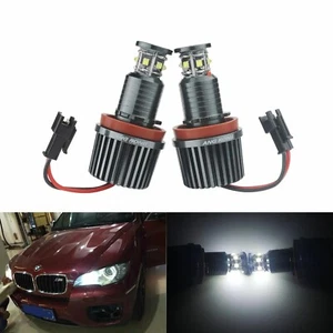 H8 60W LED Ojos De Ángel BMW E90 E93 E60 E70 X6 X5 Z4 6000K Blanco Xenón - Imagen 1 de 6