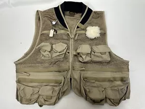 Fieldline Vest Mens XXL 2XL Brown Fishing Mesh Pocket Shooting Trap Hunting - Picture 1 of 10